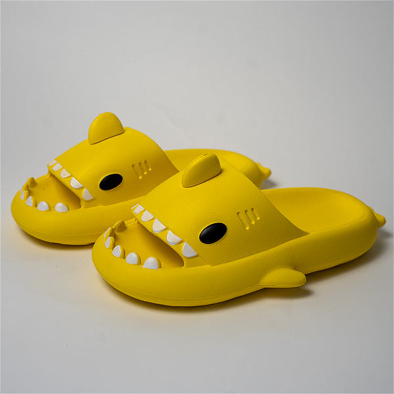Funny Shark Cartoon Indoor Outdoor Slippers - Soft, Elastic, and Comfortable Footwear - EnigmaParis