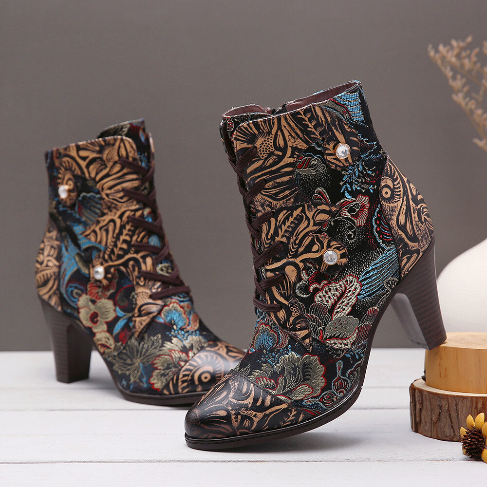 Viscose Shoes Pointed Toe Short Boots - EnigmaParis