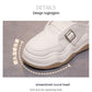 Woolen Cotton Thick Bottom Elevator Shoes Student Sports High Top