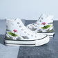 Canvas im chinesischen Stil: High-Top-Boardschuhe mit Retro-Landschaft