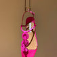 Women's Crystal String Beads Flat Sandals