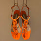 Women's Crystal String Beads Flat Sandals