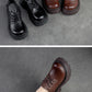 Spring NEW Back Zipper Low Top Mori Style Casual Retro Style Loafers Muffin Bottom Shoes