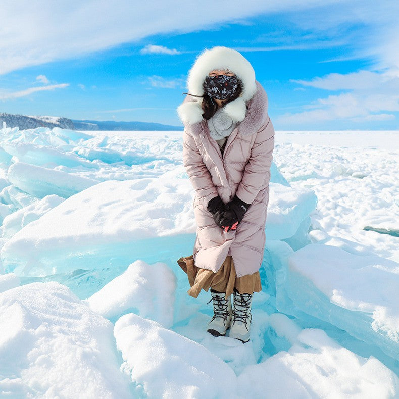 Women's Outdoor Mid-calf Length Thermal Snow Boots.