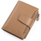 Women's Leather Short Wallet European And American Milled First Layer Cowhide Wallet Wallet