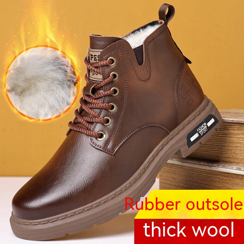 Men's Tooling Big Head Casual Martin Boots Warm - EnigmaParis