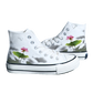 Chinese Style Canvas Shoes - Retro Landscape Painting, High-Top Board Shoe