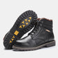 Plus Size Men's Snow Boots - Real Leather with Fleece Lining - EnigmaParis