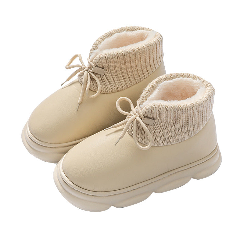 Velvet Insulated High-Top Cotton-Padded Shoes for Women - Autumn/Winter.