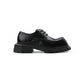 Fashion Woman's Big Head Square Head Leather Shoes with Thick Sole - Casual and Stylish Footwear - EnigmaParis