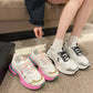 Women's All-Match Mesh Surface Platform Casual Sneakers.
