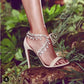 Stiletto Heel Rhinestone Simple Women's Shoes
