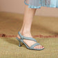 New Soft Leather Low Top Sandals For Women In Autumn And Winter Of