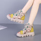 Stylish Retro Platform Sandal Boots: Lace-Up, Breathable, and Fashionable - EnigmaParis