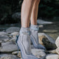 Martin Boots With Small Buds And Thin Heels