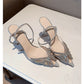 Women's High-end Crystal Butterfly Diamond Evening Sandals - Elegant All-matching Footwear - EnigmaParis