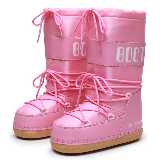 Ski Space Boots Fashion Round Toe Mid-calf Women - EnigmaParis
