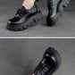 Spring NEW Back Zipper Low Top Mori Style Casual Retro Style Loafers Muffin Bottom Shoes
