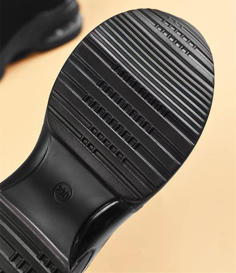 Women's Height Increasing Fly Woven Mesh Dad Shoes with Air Cushion - Comfortable and Stylish Footwear.