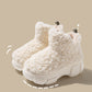 Winter Cashmere Snown Boots With 6cm Platform Warm Plus Velvet High-top Fleece Cotton Shoes Women Outdoor Indoor House Plush Shoes - EnigmaParis