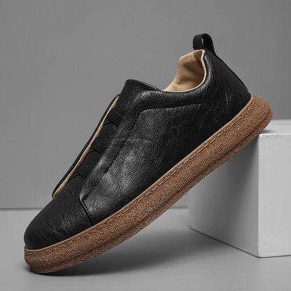 Ultra-Light Checked Cloth Board Shoes for Men's Stylish Suit Look