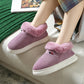 Winter Plush Cotton Shoes For Men And Women Cozy Fluffy Corduroy House Slippers Warm Slip On Fleece House Shoes - EnigmaParis