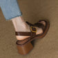 British Style Retro One-way Sandals