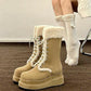 Women's Fashion Casual Simple Warm Platform Snow Boots.