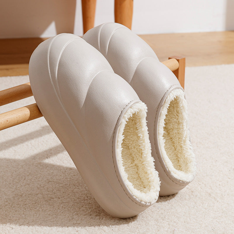 Anti-Slip Thick-Soled Cotton Slippers for Men and Women - Cozy Indoor Footwear - EnigmaParis