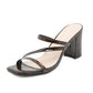 Women's Roman Sandals With Toe Chunky Heels