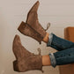 Autumn And Winter Leisure Low Square Heel Female Boots