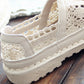 Cotton And Linen Art White Shoes Summer Retro Super Soft Bottom Breathable Mesh Shoes