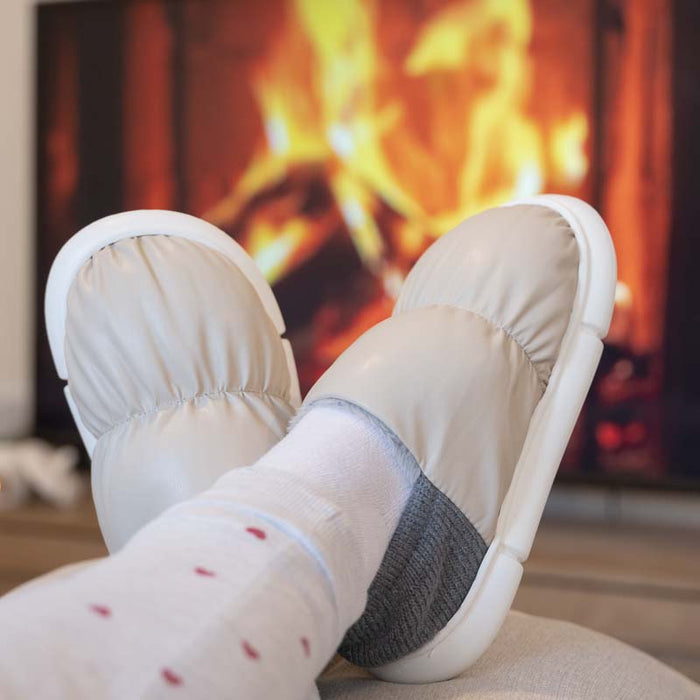 Unisex Two Wear Cotton Slippers - Thick Plush Bag Included - EnigmaParis