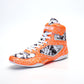 High-Top Boxing Shoe: Men's Sneaker in Fashion Graffiti Style