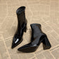 Women's Autumn And Winter White Skinny Boots Boots