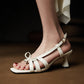 Women's Leather Sandals French Niche Design