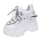 Women's Breathable Mesh Leisure Sports Platform Shoes.