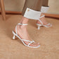 Fairy Style Golden Vintage French Roman Sandals
