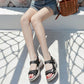 Leather Sandals Light Sports Women's Summer All-match Velcro Platform Shoes
