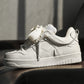 Men's Height-Increasing White Shoes – Lace-Up Comfort