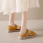 Women’s Flat Sandals: Simple Toe, Thick Bottom, Fairy Style - EnigmaParis