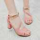One Word Buckle Fish Mouth Thick Heel Mid-heel Fashion Women's Sandals
