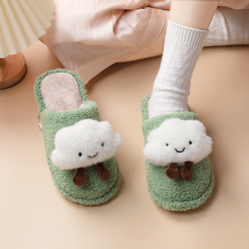 Women's Cute Fashion Clouds Non Slip Cotton Slippers - EnigmaParis
