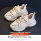 Women's Winter Cotton Sports Shoes - Stylish Leisure Thick Soled Footwear.