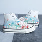 Canvas im chinesischen Stil: High-Top-Boardschuhe mit Retro-Landschaft