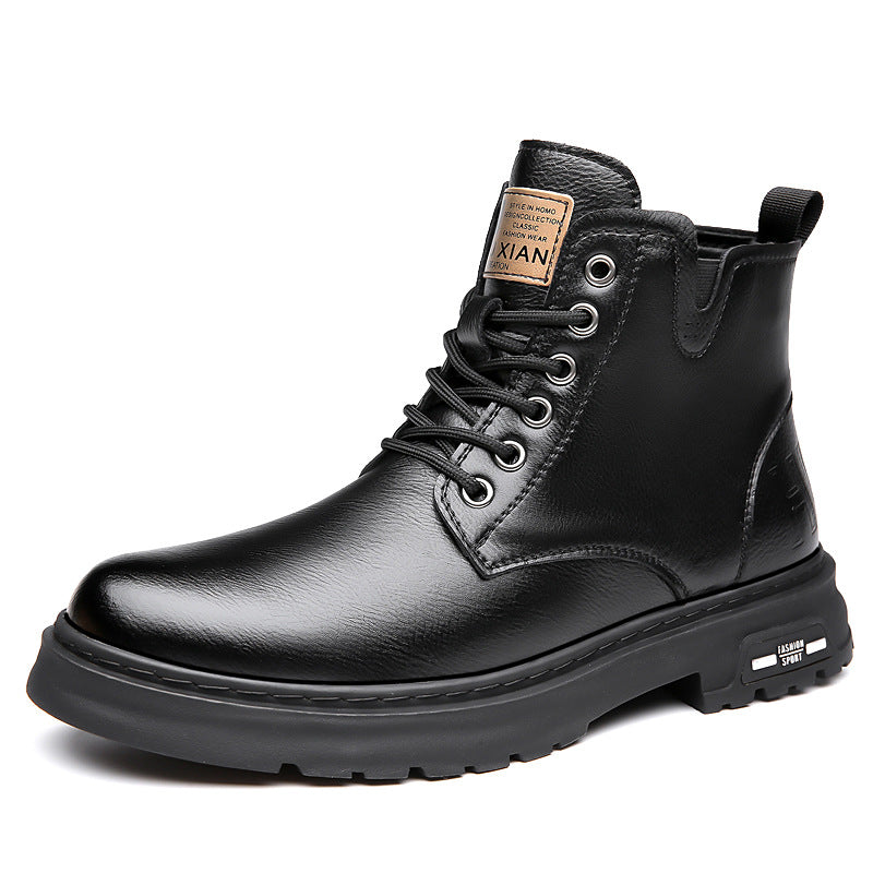 Men's Tooling Big Head Casual Martin Boots Warm - EnigmaParis