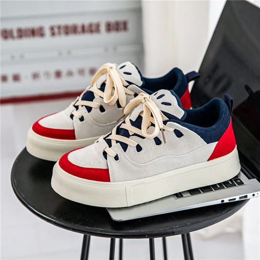 Low-Top Men's Thick Bottom Skateboard Shoes