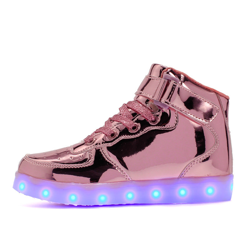 High-Top Charging Luminous Shoes for Children : Light Up Their World