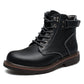 British Men Fleece-Lined Martin Boots - Casual Mid-Top | EnigmaParis - EnigmaParis