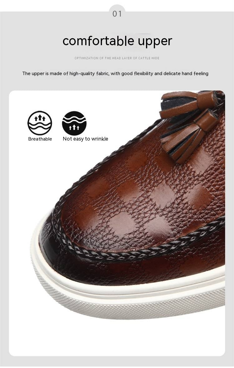 Step into Style with British Korean Tassel Casual Versatile Sneakers